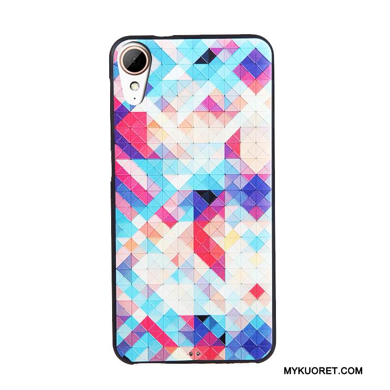 Kuori Htc Desire 825 Sarjakuva Kalvo Puhelimen Kuoret, Kotelo Htc Desire 825 Kohokuviointi Karkaisu