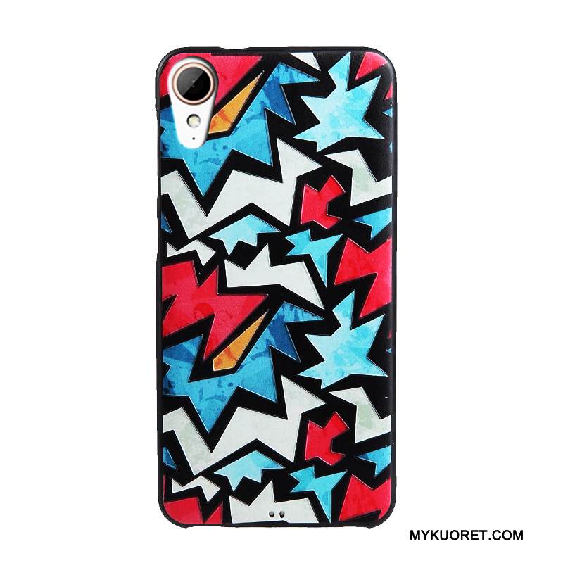 Kuori Htc Desire 825 Sarjakuva Kalvo Puhelimen Kuoret, Kotelo Htc Desire 825 Kohokuviointi Karkaisu