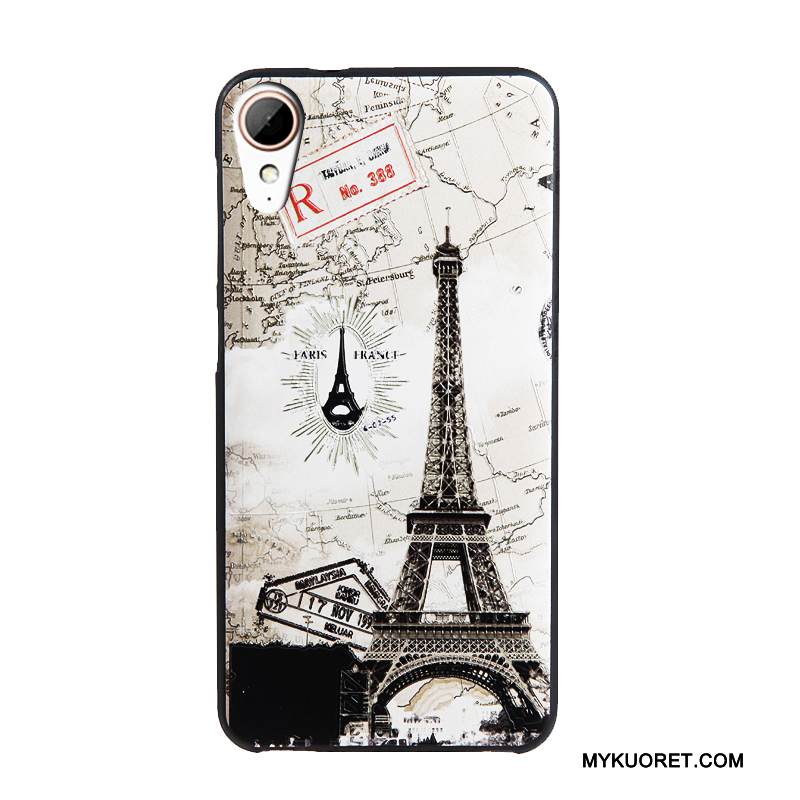 Kuori Htc Desire 825 Sarjakuva Kalvo Puhelimen Kuoret, Kotelo Htc Desire 825 Kohokuviointi Karkaisu