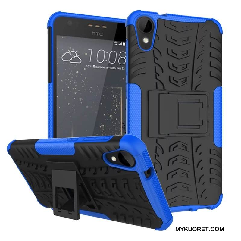 Kuori Htc Desire 825 Tuki Murtumaton Harmaa, Kotelo Htc Desire 825 Suojaus Kukkakuvio Puhelimen Kuoret