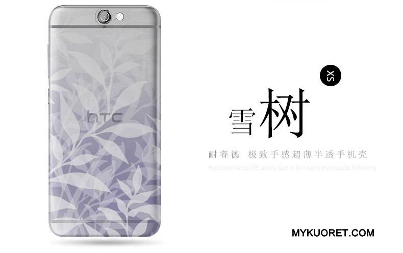 Kuori Htc One A9 Kohokuviointi Harmaa Pesty Suede, Kotelo Htc One A9 Suojaus Ohut Ultra