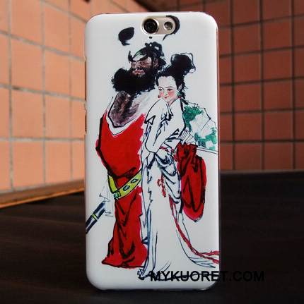 Kuori Htc One A9 Maalaus Puhelimen Kuoret Valkoinen, Kotelo Htc One A9 Suojaus Trendi