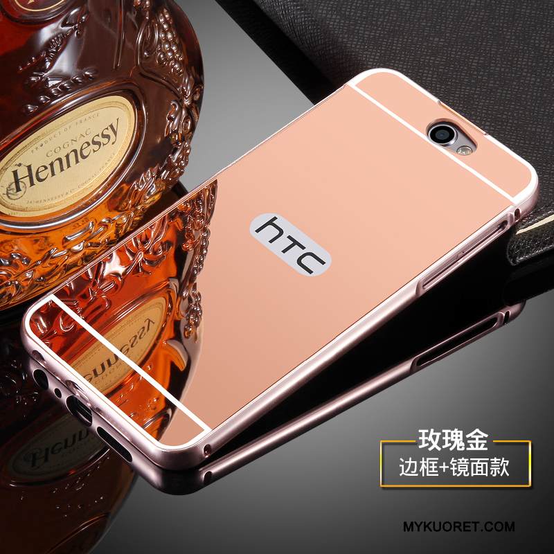 Kuori Htc One A9 Metalli Kehys Puhelimen Kuoret, Kotelo Htc One A9 Suojaus Jauhe Takakansi