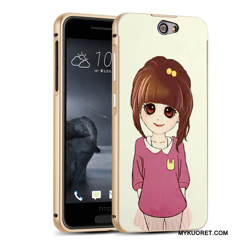 Kuori Htc One A9 Metalli Kehys Puhelimen Kuoret, Kotelo Htc One A9 Suojaus Jauhe Takakansi