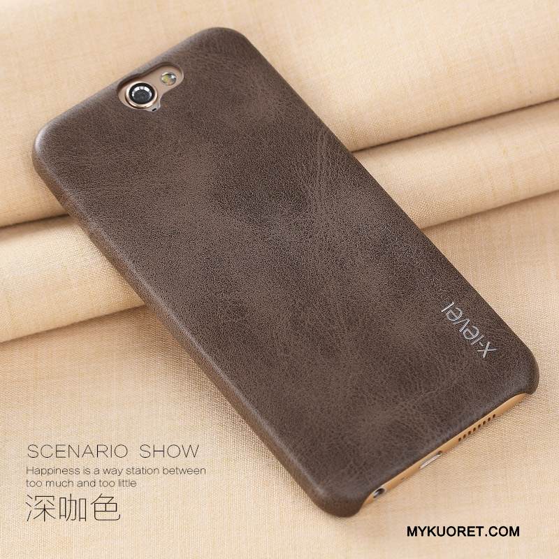 Kuori Htc One A9 Nahka Murtumaton Trendi, Kotelo Htc One A9 Suojaus Ohut Liiketoiminta