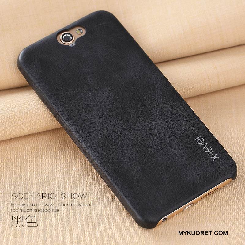 Kuori Htc One A9 Nahka Murtumaton Trendi, Kotelo Htc One A9 Suojaus Ohut Liiketoiminta