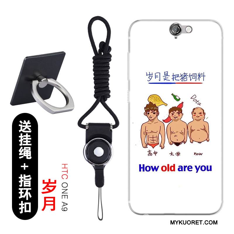 Kuori Htc One A9 Pehmeä Neste Puhelimen Kuoret Valkoinen, Kotelo Htc One A9 Suojaus Läpinäkyvä Ohut