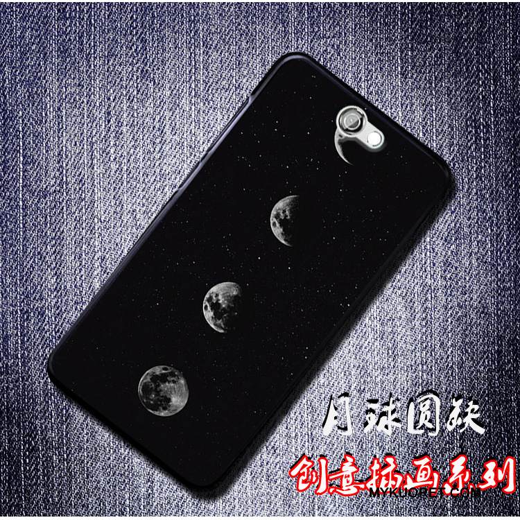 Kuori Htc One A9 Sarjakuva Murtumaton Musta, Kotelo Htc One A9 Laukut Puhelimen Kuoret Trendi