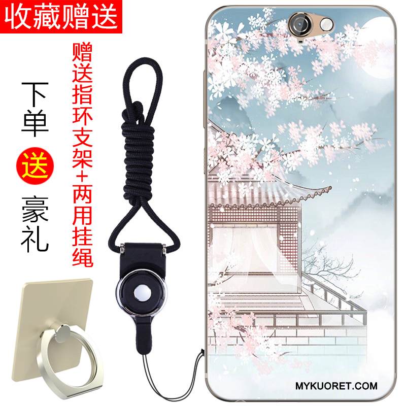 Kuori Htc One A9 Silikoni Persoonallisuus Murtumaton, Kotelo Htc One A9 Pehmeä Neste Sininen Kustannukset