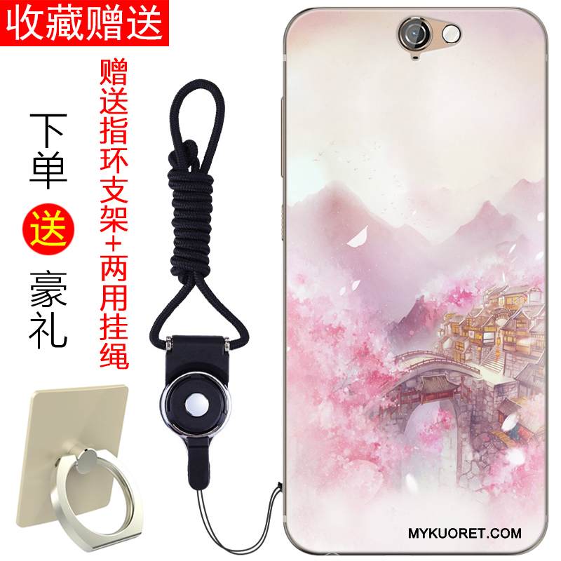 Kuori Htc One A9 Silikoni Persoonallisuus Murtumaton, Kotelo Htc One A9 Pehmeä Neste Sininen Kustannukset