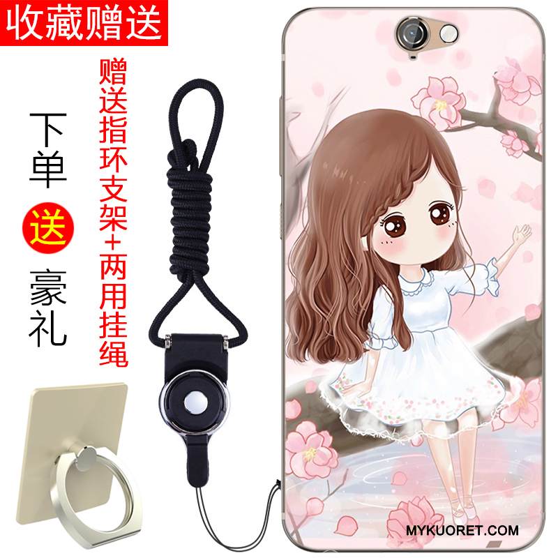 Kuori Htc One A9 Silikoni Persoonallisuus Murtumaton, Kotelo Htc One A9 Pehmeä Neste Sininen Kustannukset