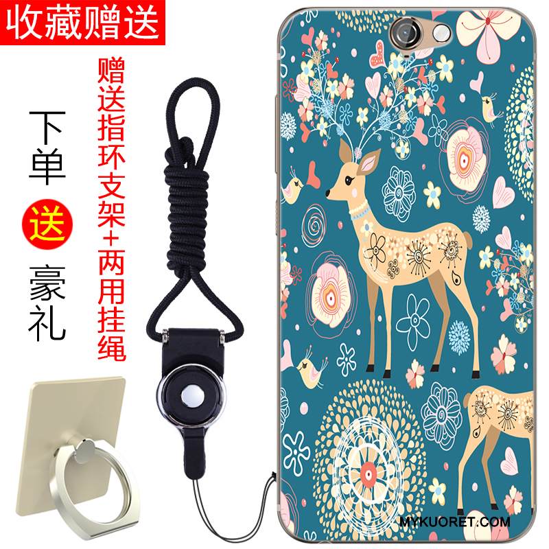 Kuori Htc One A9 Silikoni Persoonallisuus Murtumaton, Kotelo Htc One A9 Pehmeä Neste Sininen Kustannukset