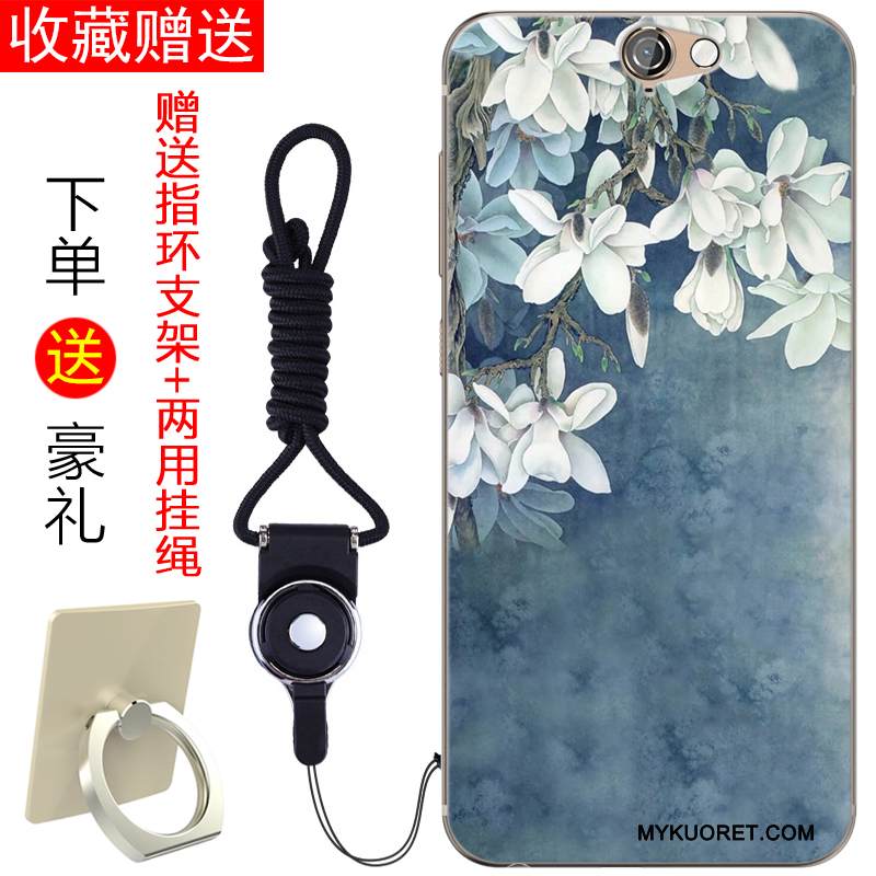 Kuori Htc One A9 Silikoni Persoonallisuus Murtumaton, Kotelo Htc One A9 Pehmeä Neste Sininen Kustannukset