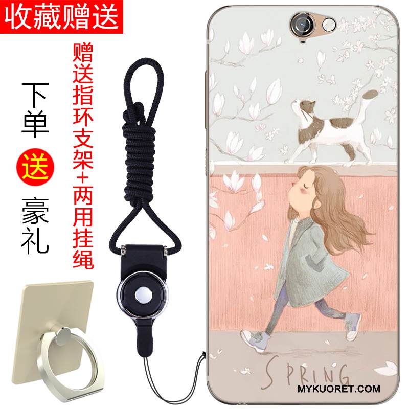 Kuori Htc One A9 Silikoni Persoonallisuus Murtumaton, Kotelo Htc One A9 Pehmeä Neste Sininen Kustannukset