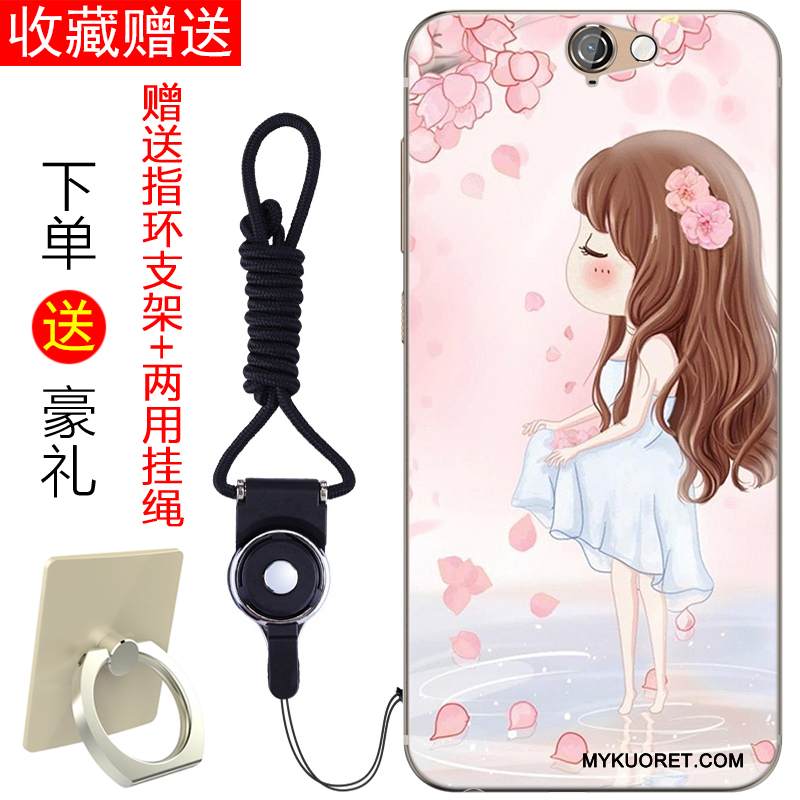 Kuori Htc One A9 Silikoni Persoonallisuus Murtumaton, Kotelo Htc One A9 Pehmeä Neste Sininen Kustannukset