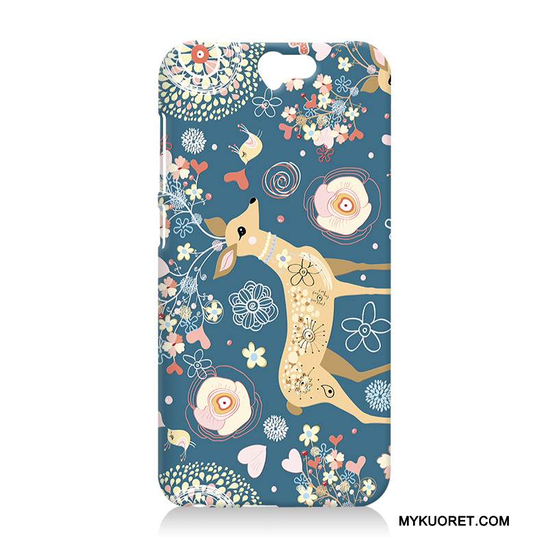 Kuori Htc One A9 Silikoni Sininen Kova, Kotelo Htc One A9 Sarjakuva Puhelimen Kuoret Khaki