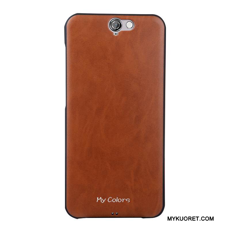 Kuori Htc One A9 Suojaus Puhelimen Kuoret Liiketoiminta, Kotelo Htc One A9 Nahka Sininen