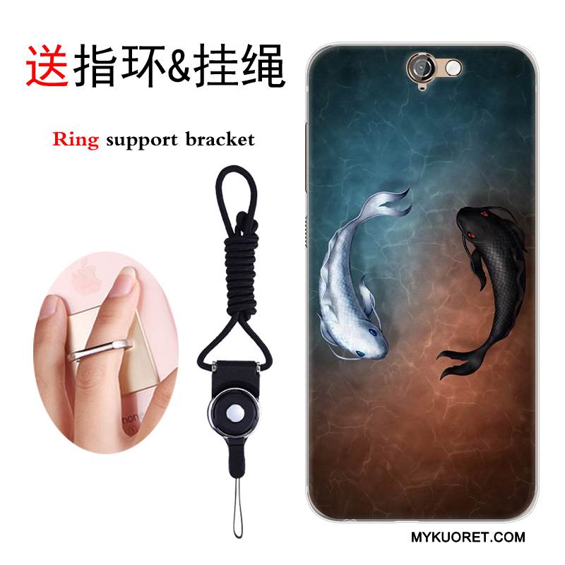 Kuori Htc One A9 Suojaus Trendi Sininen, Kotelo Htc One A9 Laukut Puhelimen Kuoret Persoonallisuus