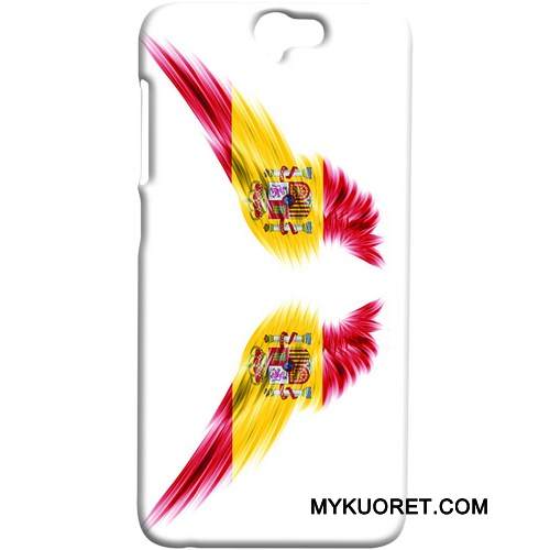 Kuori Htc One A9 Vuosikerta Valkoinen Puhelimen Kuoret, Kotelo Htc One A9 Pesty Suede