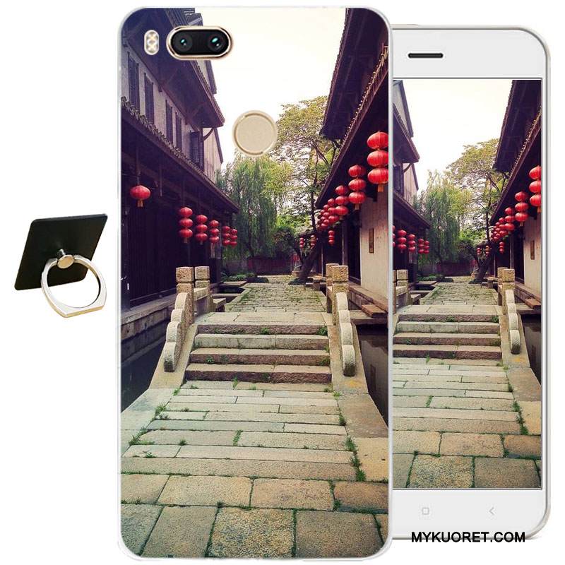 Kuori Htc One A9s Laukut Kiinalainen Tyyli Läpinäkyvä, Kotelo Htc One A9s Suojaus Valkoinen Puhelimen Kuoret