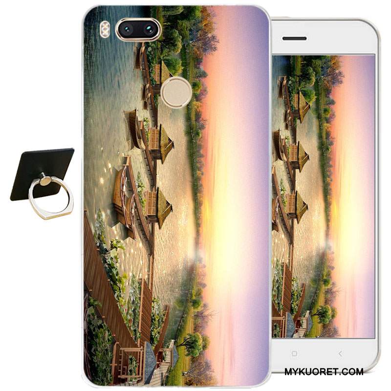 Kuori Htc One A9s Laukut Kiinalainen Tyyli Läpinäkyvä, Kotelo Htc One A9s Suojaus Valkoinen Puhelimen Kuoret