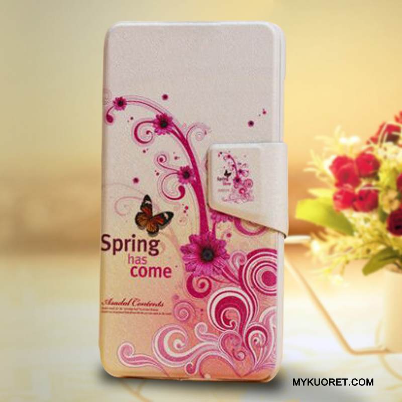 Kuori Htc One A9s Nahka Kortti Valkoinen, Kotelo Htc One A9s Silikoni