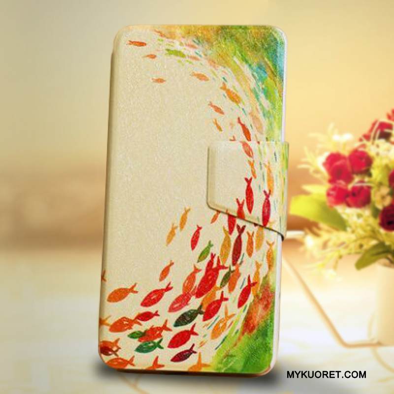 Kuori Htc One A9s Nahka Kortti Valkoinen, Kotelo Htc One A9s Silikoni