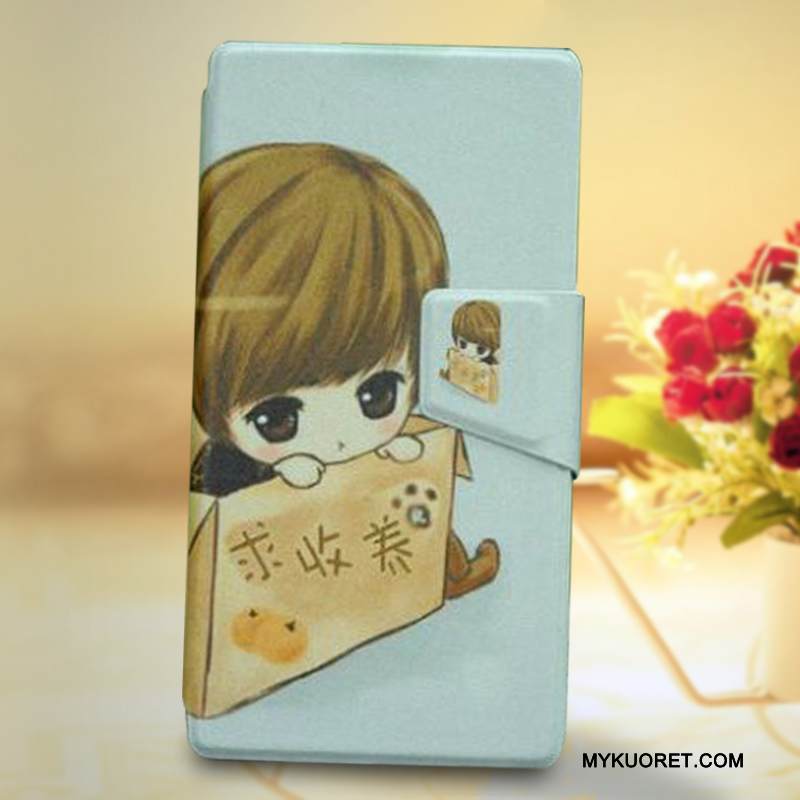 Kuori Htc One A9s Nahka Kortti Valkoinen, Kotelo Htc One A9s Silikoni