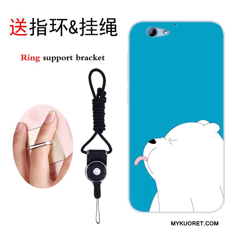 Kuori Htc One A9s Suojaus Trendi Murtumaton, Kotelo Htc One A9s Pehmeä Neste Persoonallisuus Musta