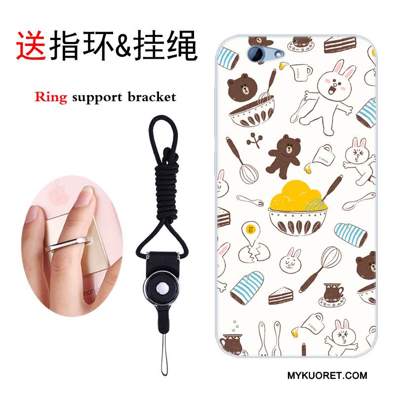 Kuori Htc One A9s Suojaus Trendi Murtumaton, Kotelo Htc One A9s Pehmeä Neste Persoonallisuus Musta