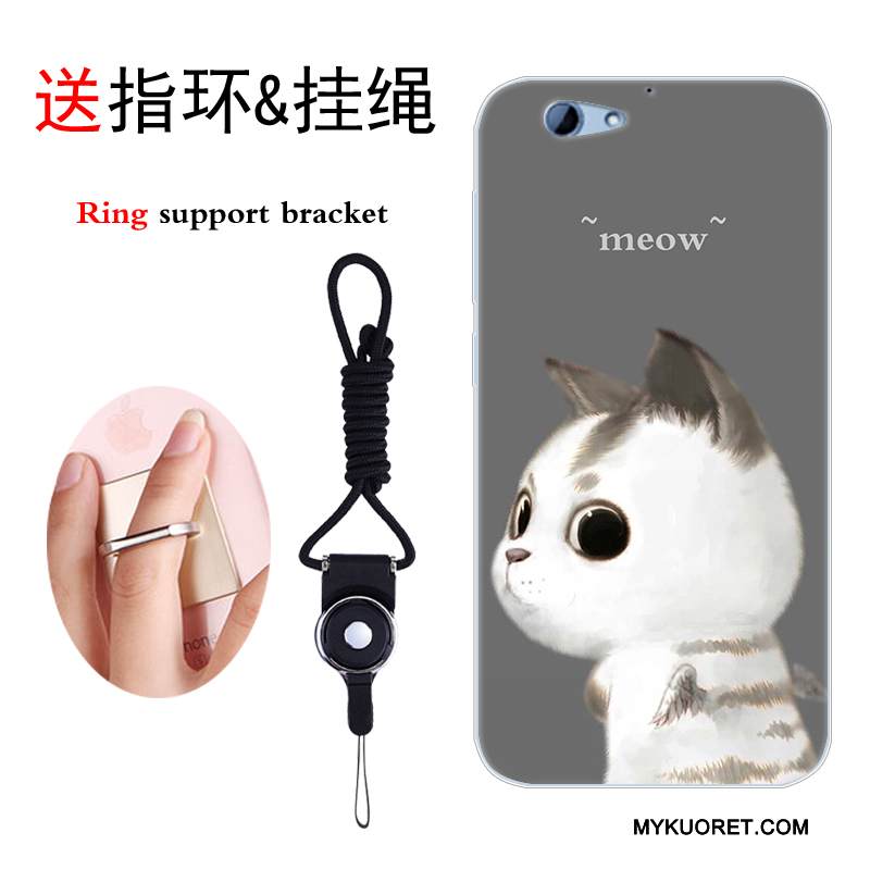 Kuori Htc One A9s Suojaus Trendi Murtumaton, Kotelo Htc One A9s Pehmeä Neste Persoonallisuus Musta