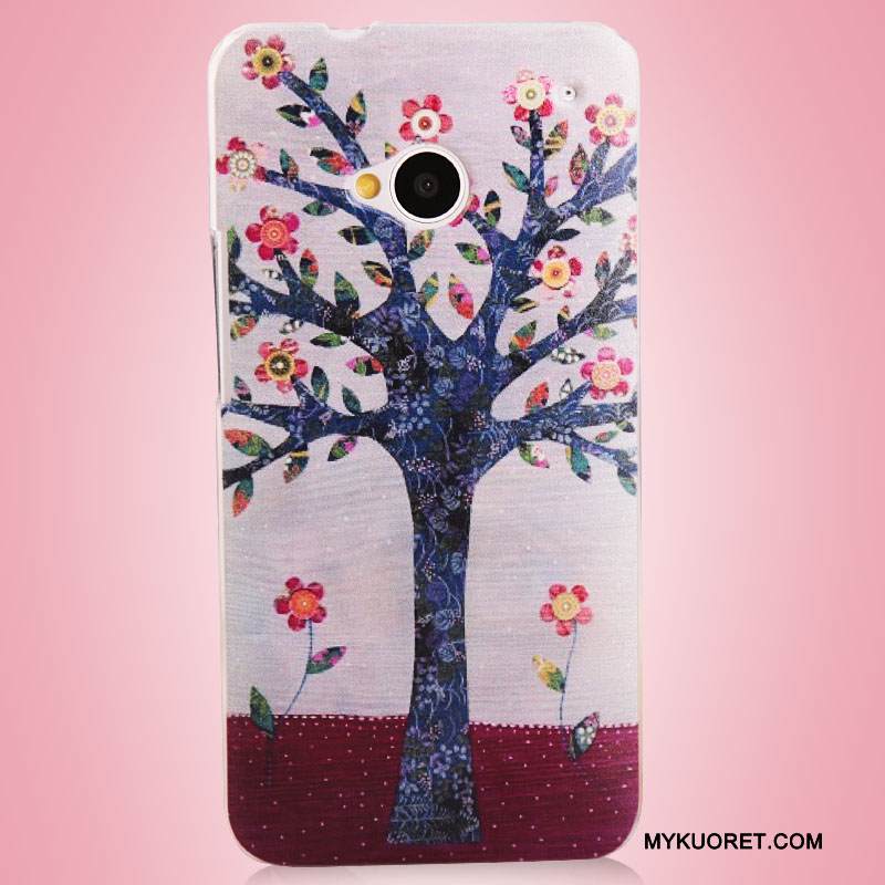 Kuori Htc One M7 Monivärinen Puhelimen Kuoret, Kotelo Htc One M7 Maalaus