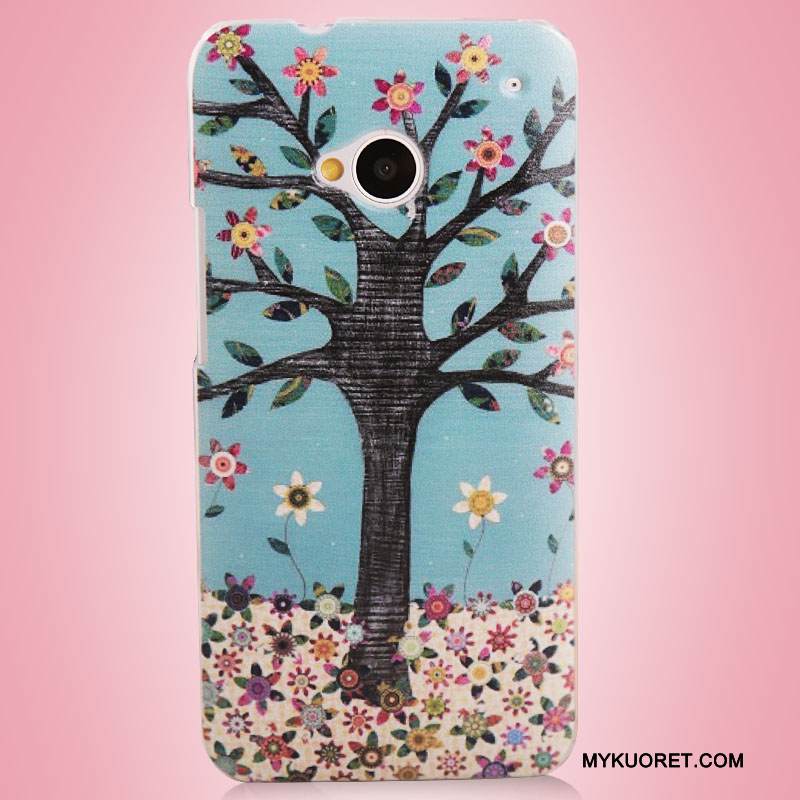 Kuori Htc One M7 Monivärinen Puhelimen Kuoret, Kotelo Htc One M7 Maalaus