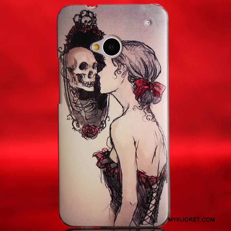 Kuori Htc One M7 Monivärinen Puhelimen Kuoret Kova, Kotelo Htc One M7 Suojaus Ohut Ultra