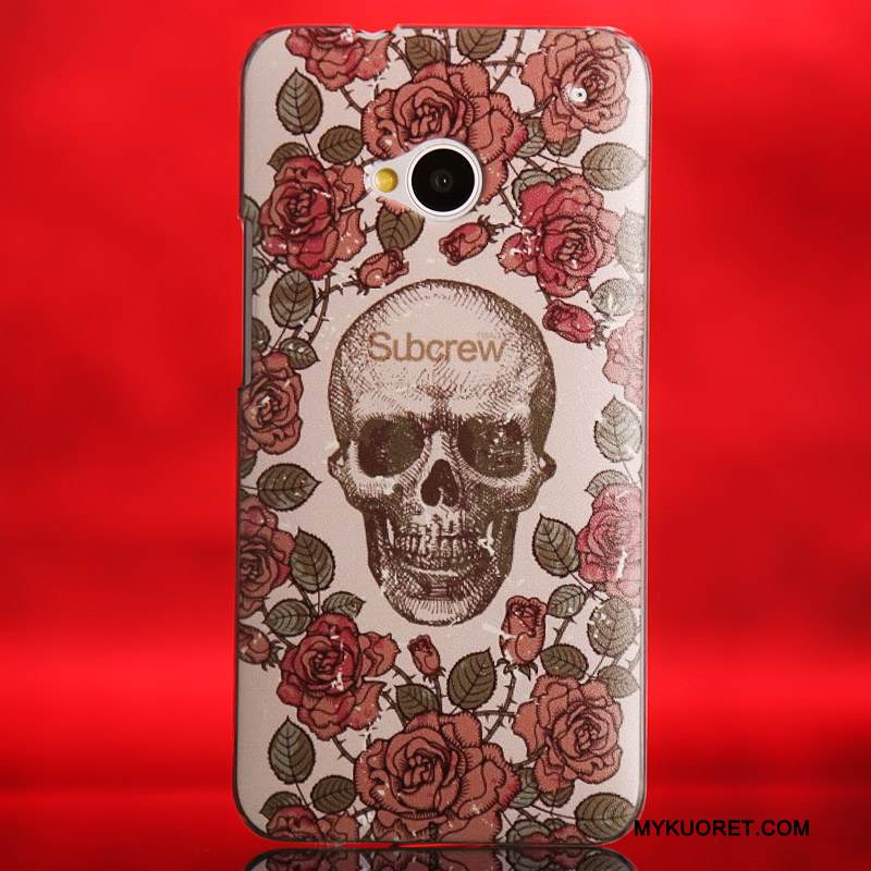 Kuori Htc One M7 Monivärinen Puhelimen Kuoret Kova, Kotelo Htc One M7 Suojaus Ohut Ultra