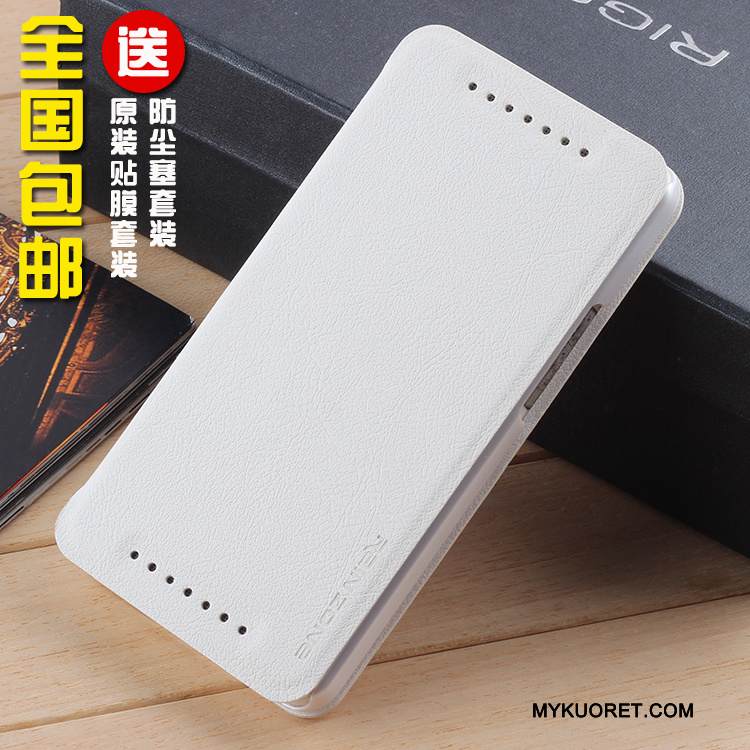 Kuori Htc One M7 Nahka Puhelimen Kuoret Tummansininen, Kotelo Htc One M7 Kuoret