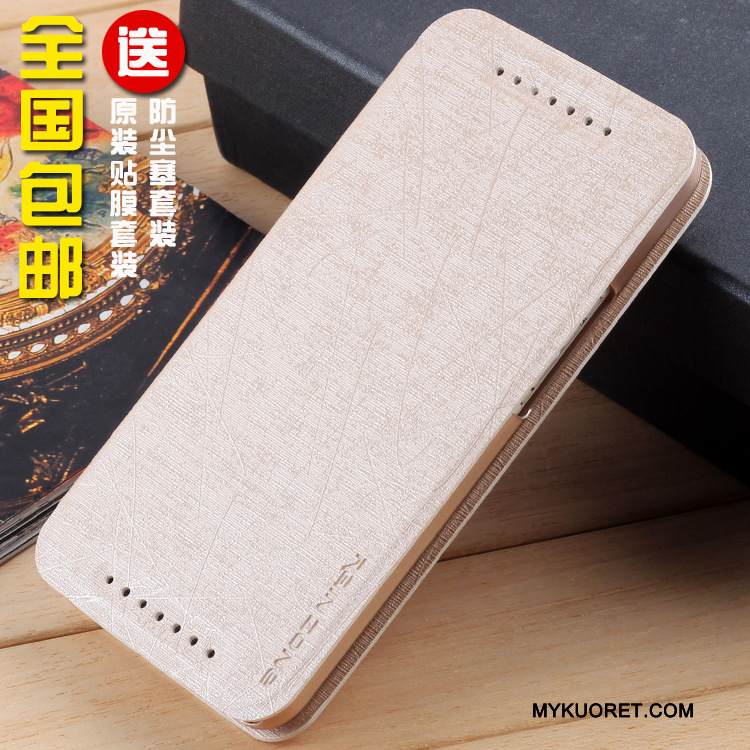 Kuori Htc One M7 Nahka Puhelimen Kuoret Tummansininen, Kotelo Htc One M7 Kuoret