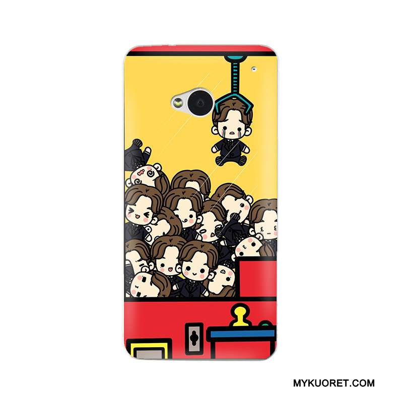 Kuori Htc One M7 Silikoni Ohut Valkoinen, Kotelo Htc One M7 Suojaus Puhelimen Kuoret Ultra