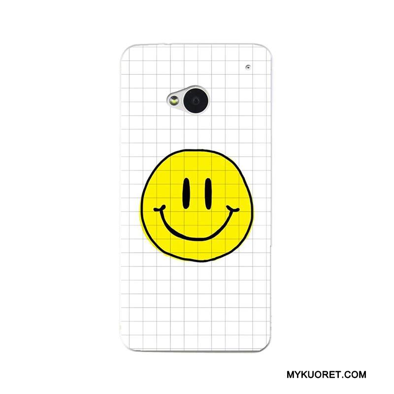 Kuori Htc One M7 Silikoni Ohut Valkoinen, Kotelo Htc One M7 Suojaus Puhelimen Kuoret Ultra