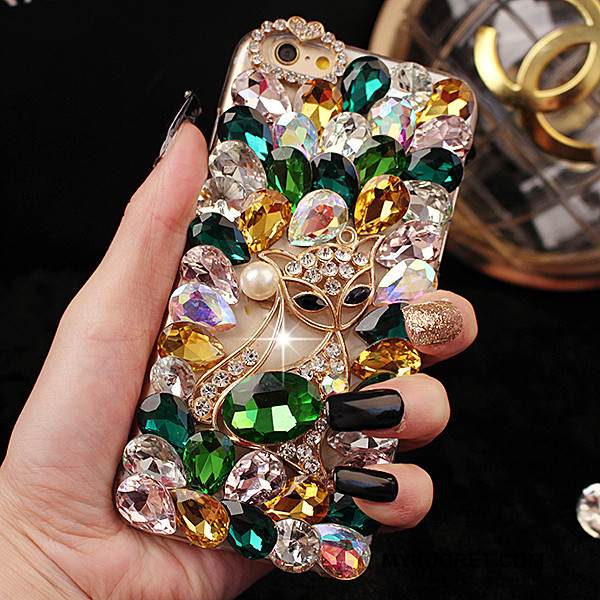 Kuori Htc One M7 Suojaus Violetti Jauhe, Kotelo Htc One M7 Strassi Puhelimen Kuoret Trendi