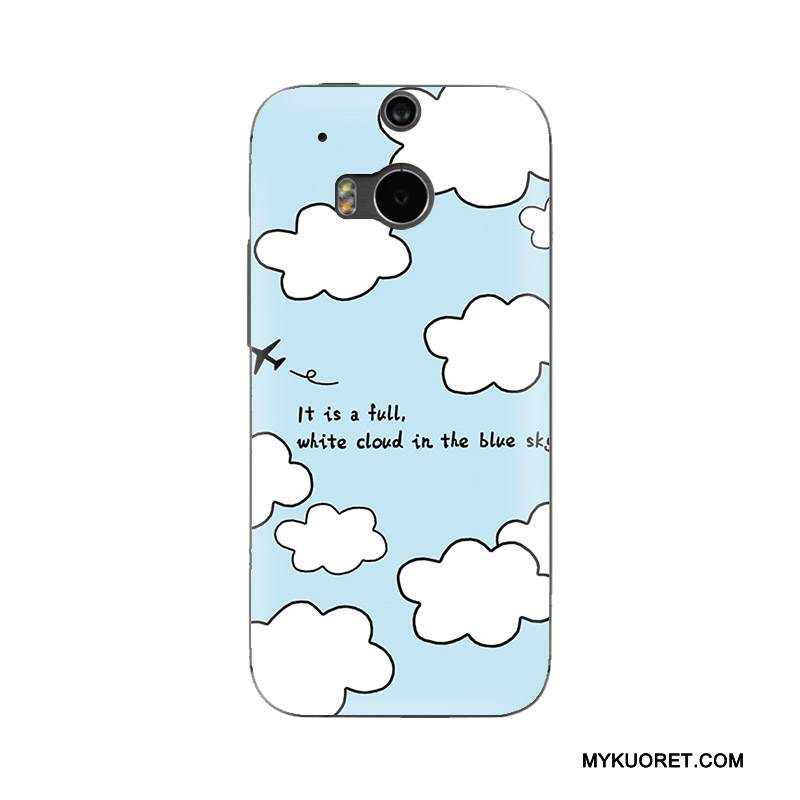 Kuori Htc One M8 Laukut Muokata Murtumaton, Kotelo Htc One M8 Suojaus Puhelimen Kuoret Sininen