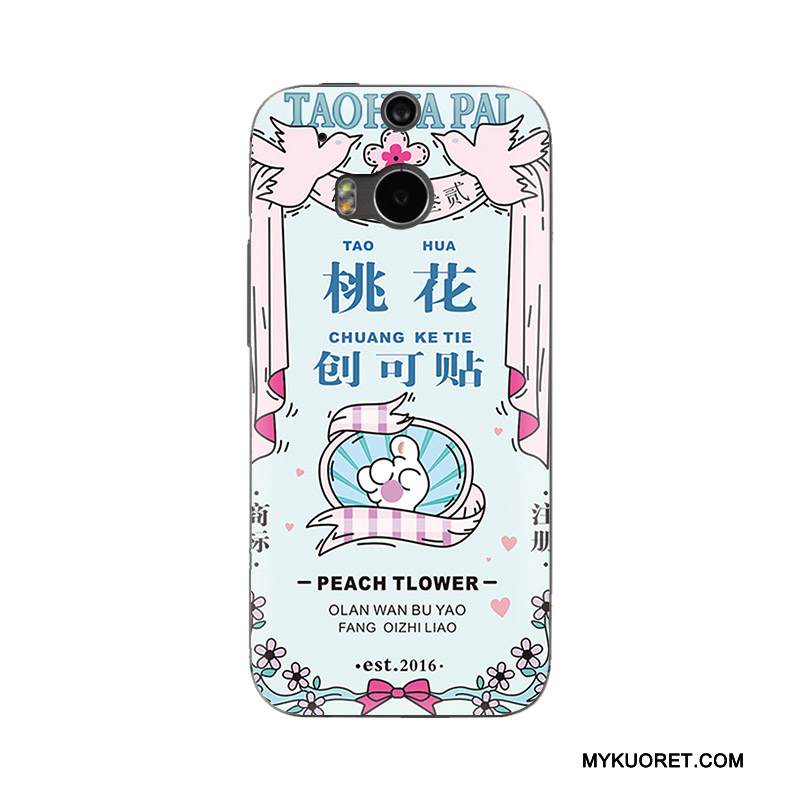 Kuori Htc One M8 Laukut Muokata Murtumaton, Kotelo Htc One M8 Suojaus Puhelimen Kuoret Sininen