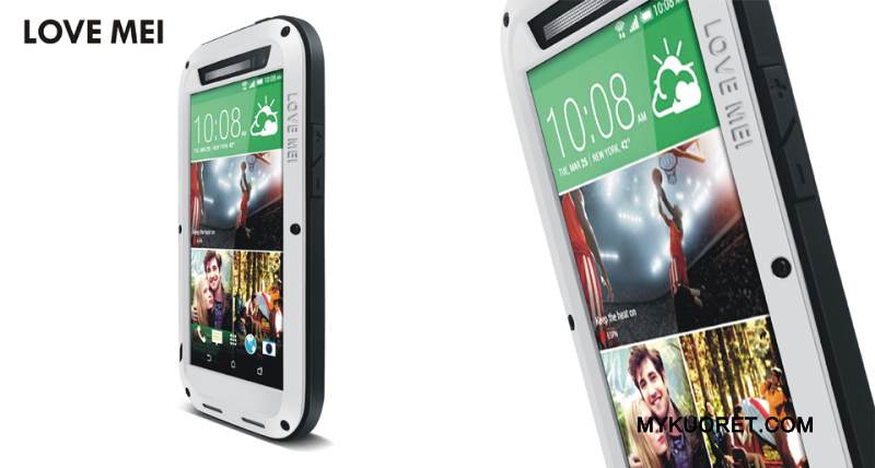 Kuori Htc One M8 Laukut Murtumaton Kolme Puolustusta, Kotelo Htc One M8 Metalli Pesty Suede Musta