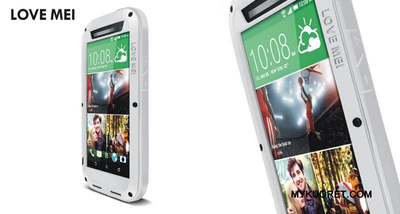 Kuori Htc One M8 Laukut Murtumaton Kolme Puolustusta, Kotelo Htc One M8 Metalli Pesty Suede Musta