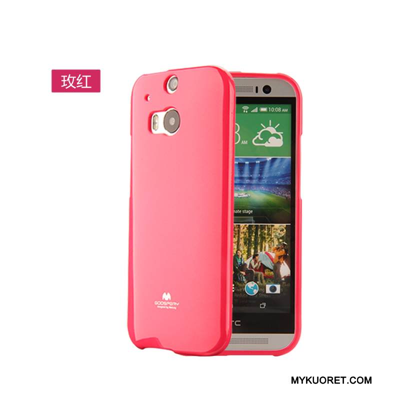 Kuori Htc One M8 Laukut Sininen Trendi, Kotelo Htc One M8 Pehmeä Neste Ultra Murtumaton