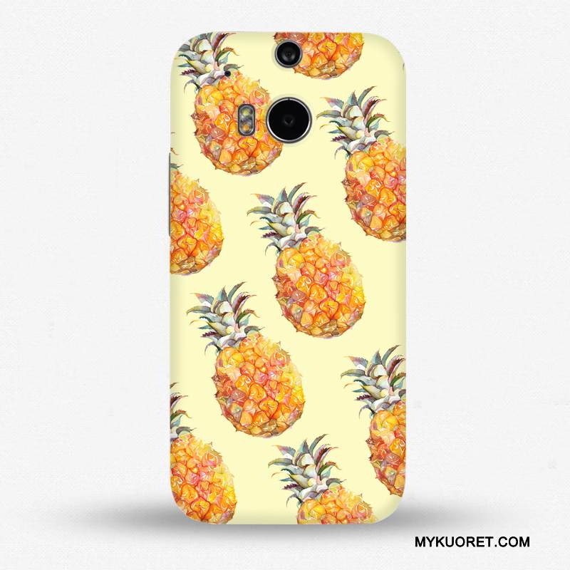 Kuori Htc One M8 Luova Pieni Keltainen, Kotelo Htc One M8 Alkuperäinen Yksinkertainen