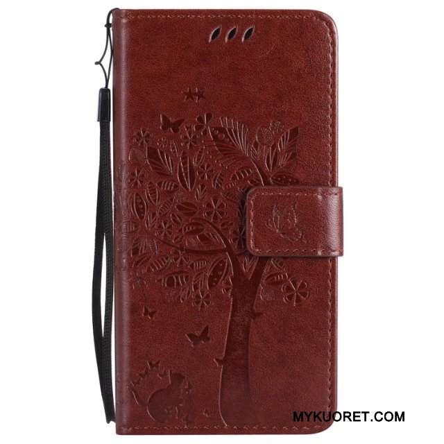 Kuori Htc One M8 Nahka Puhelimen Kuoret Jauhe, Kotelo Htc One M8 Suojaus Murtumaton Punainen