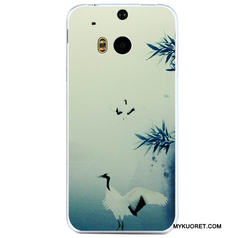 Kuori Htc One M8 Pehmeä Neste Puhelimen Kuoret Läpinäkyvä, Kotelo Htc One M8 Suojaus Murtumaton Tuuli