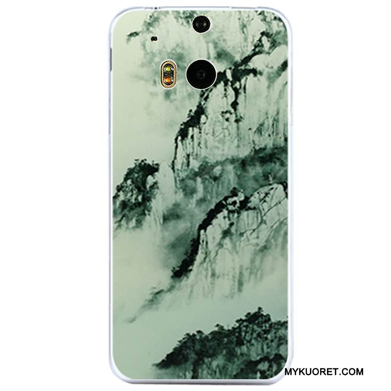 Kuori Htc One M8 Pehmeä Neste Puhelimen Kuoret Läpinäkyvä, Kotelo Htc One M8 Suojaus Murtumaton Tuuli