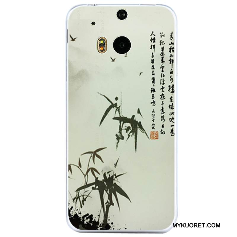 Kuori Htc One M8 Pehmeä Neste Puhelimen Kuoret Läpinäkyvä, Kotelo Htc One M8 Suojaus Murtumaton Tuuli